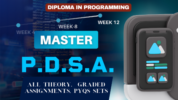 PDSA I FULL COURSE I WEEK 1 TO 12 I Sept'25 cover