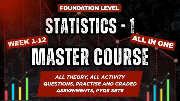 STATISTICS-1 | Full Course | Sept'25 cover