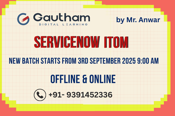 ServiceNow ITOM - New Batch Starts from 3rd September 2025 9:00 AM cover