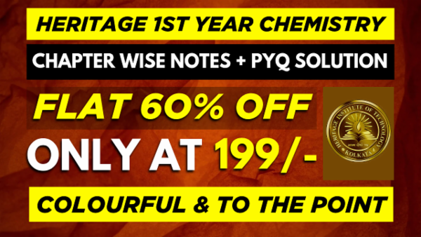 HERITAGE 1ST YEAR CHEMISTRY CHAPTER WISE NOTES+PYQ WITH SOLUTION cover