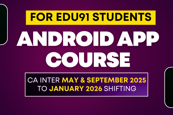 CA Inter Shifting Course for May & September 2025 to January 2026 | Android App cover