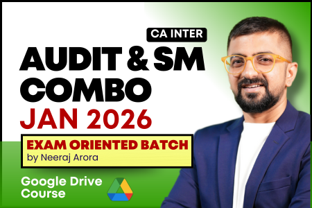 CA Inter Audit & SM Exam Oriented Batch Combo for January 2026 - Google Drive Classes cover