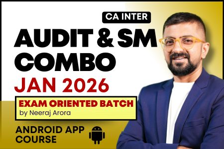 CA Inter Audit & SM Exam Oriented Batch Combo for January 2026- Android App Classes cover