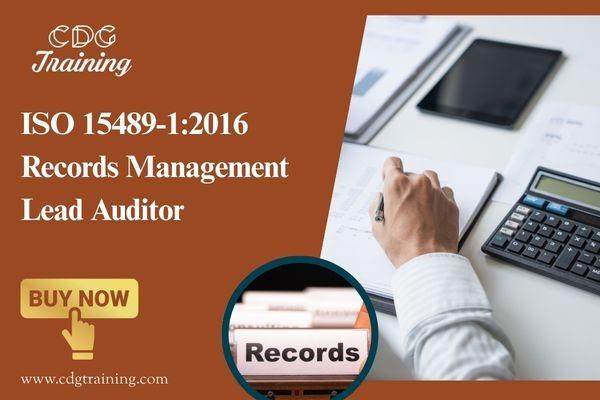ISO 15489-1:2016 Records Management Lead Auditor cover