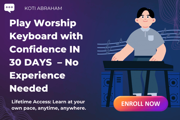 Learn Worship Keyboard in 30 Days: From Beginner to Confident Worship Player cover