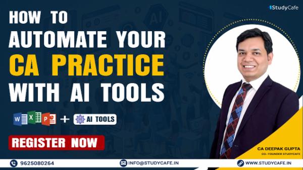 Certification Course on How to Automate Your CA Practice With AI Tools with Recording cover