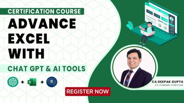 Advance Excel with Chat GPT and AI Certification Course cover