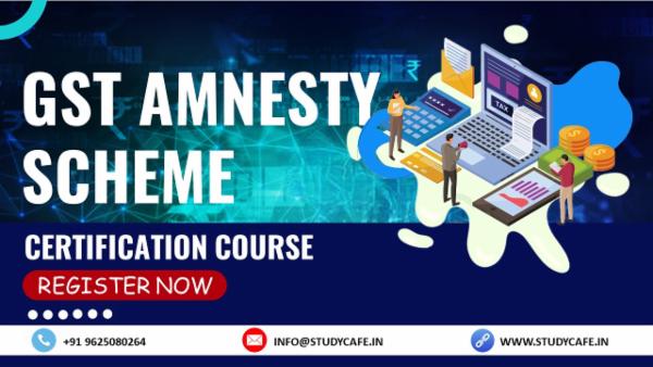 Certification Course on GST Amnesty Scheme cover