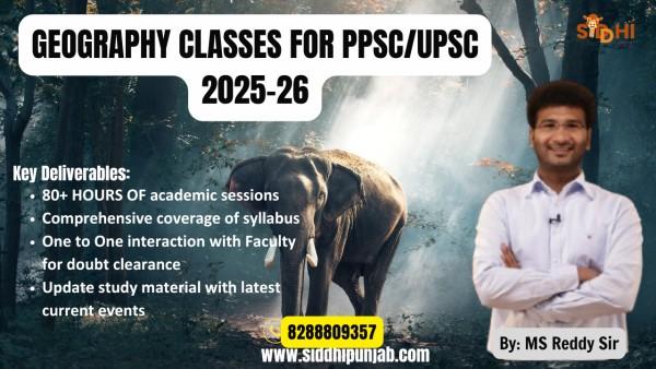 Geography Classes 2025 cover