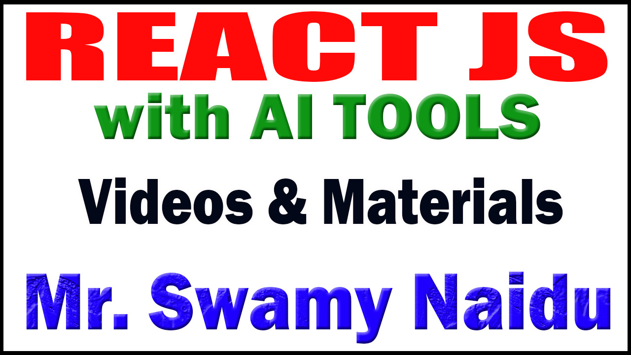 React Js Videos and Materials cover
