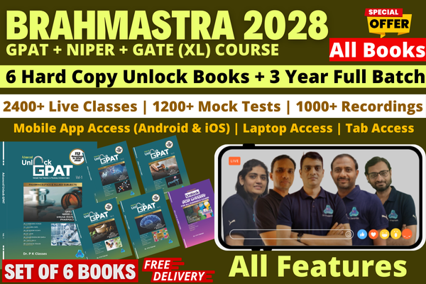 Unlock GPAT (Set of 6 Books) + Brahmastra GPAT, NIPER 2028 Live, GATE (XL) Batch Free | 3 Year Course cover