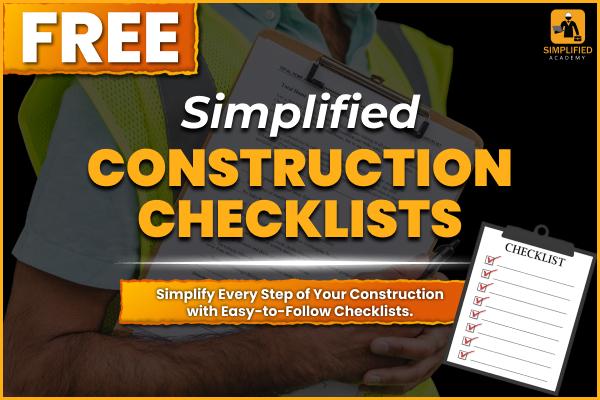 FREE CONSTRUCTION CHECKLIST cover