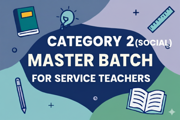 (SERVICE TEACHERS ONLY) - CATEGORY 2 (SOCIAL) cover