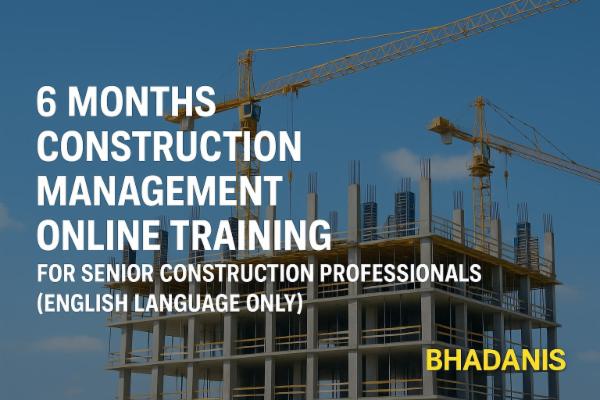 6-Month Certification in Construction Management – Online Training for Senior Construction Professionals (English Language) cover