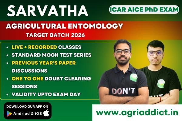 Entomology Paid Master Course for ICAR AICE PhD (JRF/SRF) 2026 cover