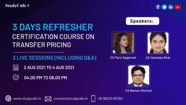 Online Certification Course on Transfer Price cover
