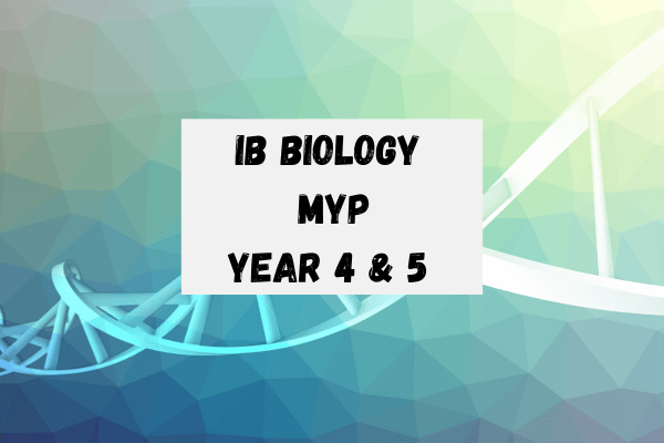 IB Biology for Middle Year Programme 4 and 5 cover