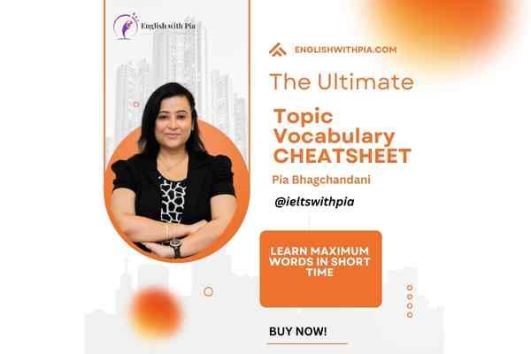 THE ULTIMATE TOPIC VOCABULARY CHEATSHEET WITH ATTRACTIVE MINDMAPS cover