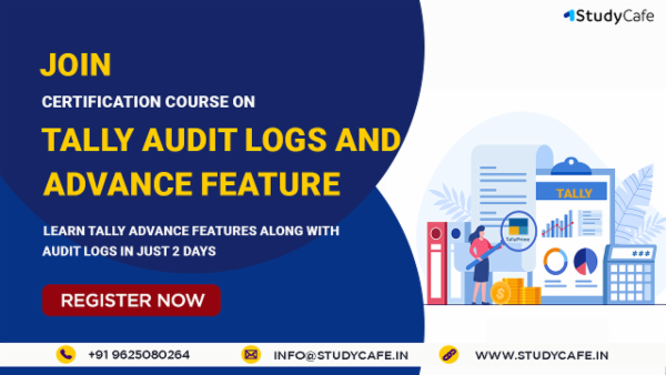 Tally Audit Logs Along With Advance Features Certification Course cover