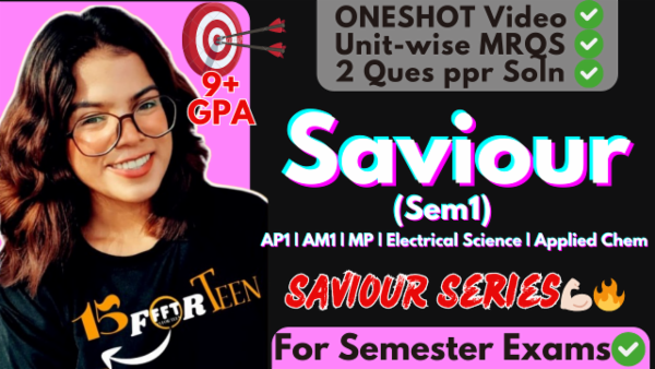 Sem 1 Saviour💗(AM1/AP1/MP/ES/Chem) cover