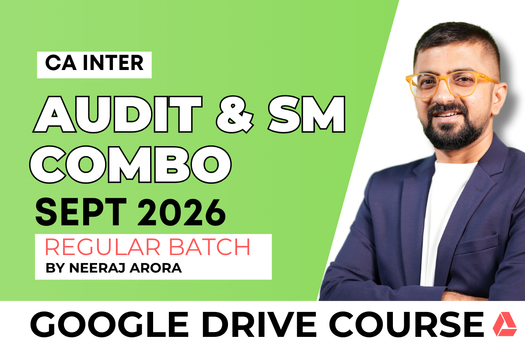 CA Inter Audit & SM Regular Batch Combo for September 2026 - Google Drive Classes cover