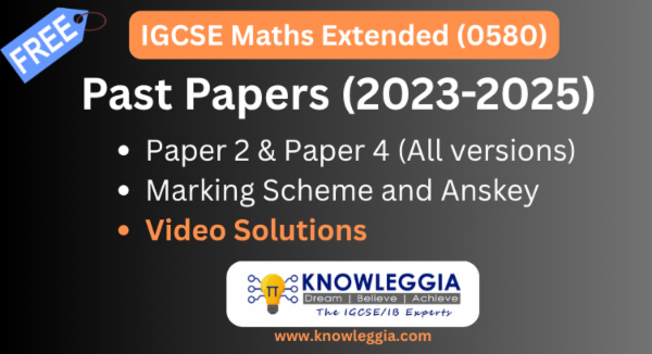 IGCSE (0580) Extended Maths (2023-2025) cover