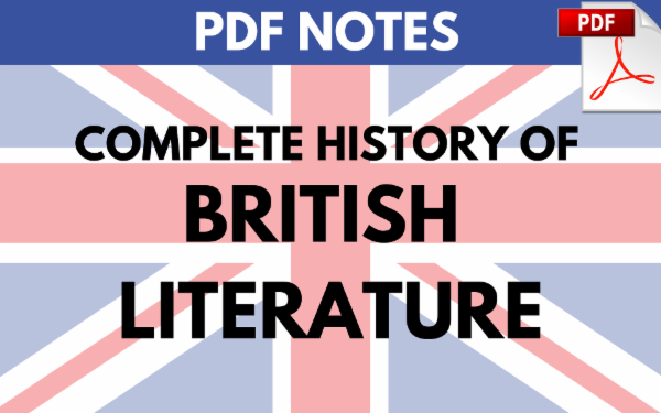 (PDF NOTES) History of English Literature cover