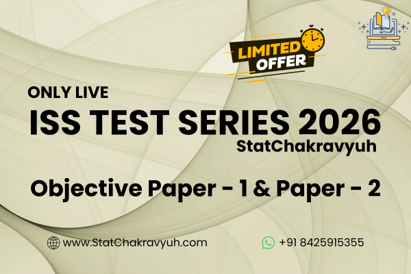 ISS Statistics LIVE Test Series | Paper 1 & Paper 2 | Topic-wise cover