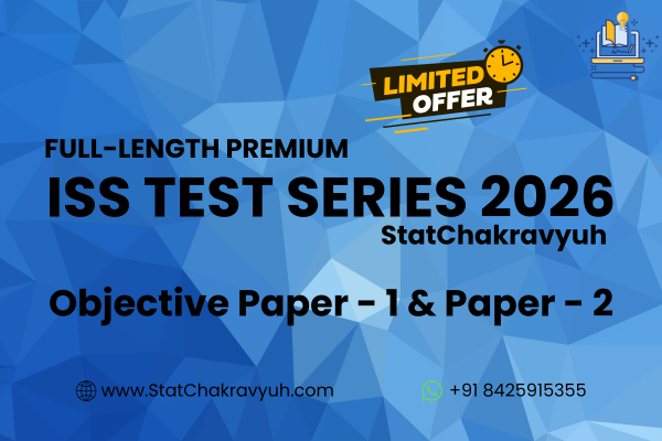 Full-Length Premium ISS Statistics Test Series | Paper 1 & Paper 2 cover