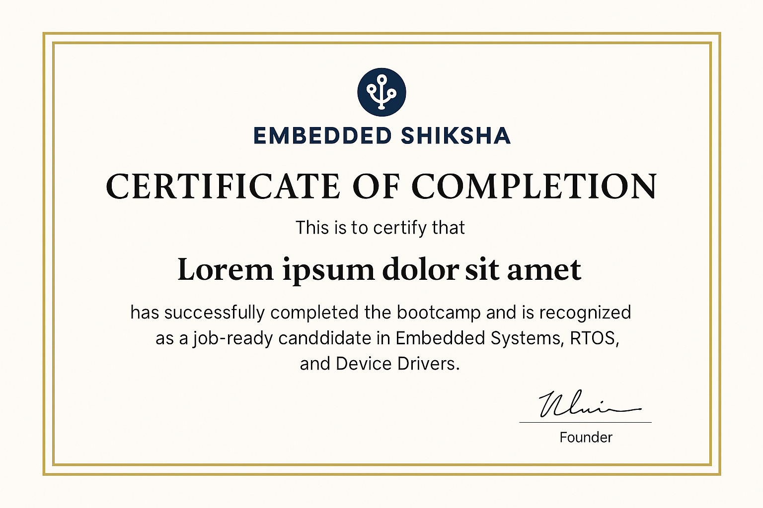 Bootcamp Certificate Preview