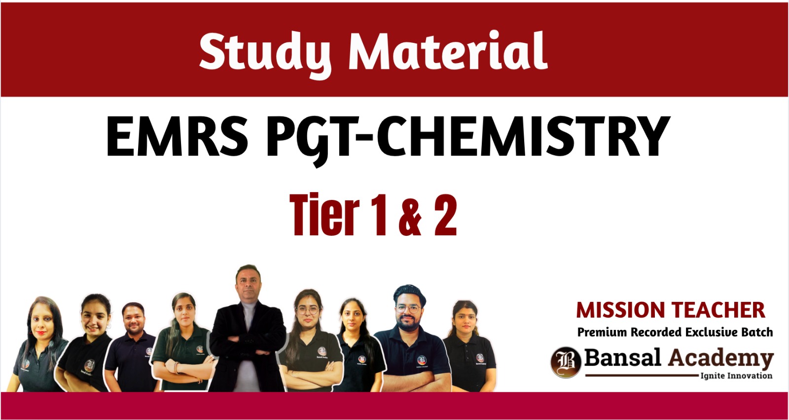 EMRS PGT CHEMISTRY STUDY MATERIAL cover