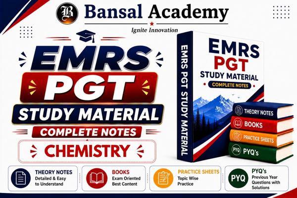 EMRS PGT CHEMISTRY STUDY MATERIAL