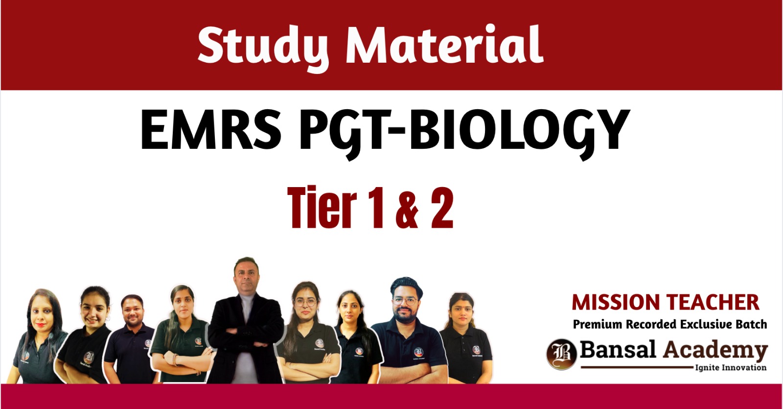 EMRS PGT BIOLOGY STUDY MATERIAL cover