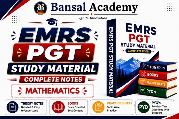 EMRS PGT MATHEMATICS STUDY MATERIAL