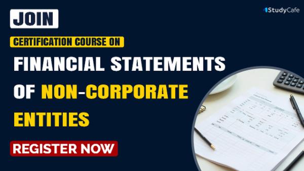 Certification Course on Financial Statements for Non‑Corporates Entities cover