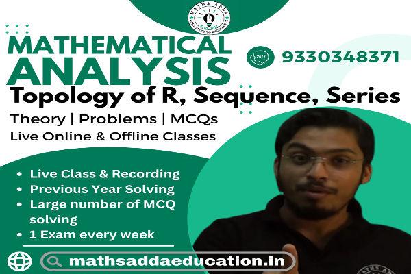 Real Analysis (Cardinality, Topology of R, Sequence, Series of Real Numbers) cover