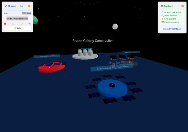 Grade 3 Math: Space Mission cover