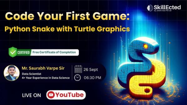 🐍 Code Your First Game: Python Snake with Turtle Graphics