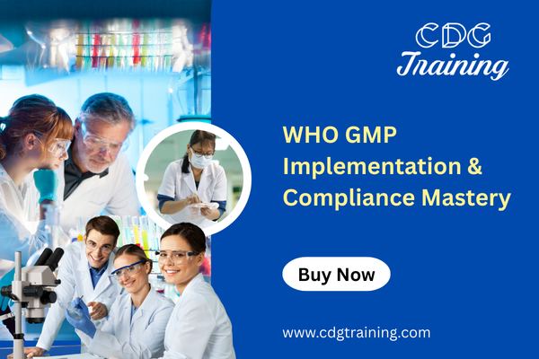 WHO GMP Implementation & Compliance Mastery cover