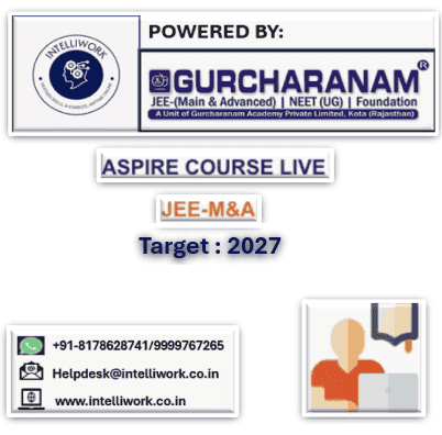 JEE- (MAIN+ADVANCED): Class-11th,ASPIRE LIVE (TARGET 2027) cover