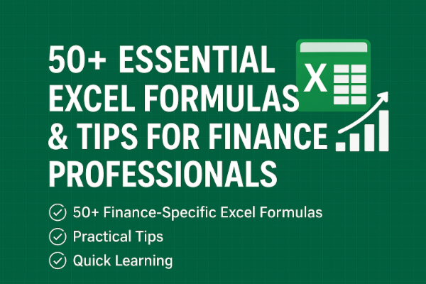 Comprehensive Excel Formulas for Finance Professionals cover