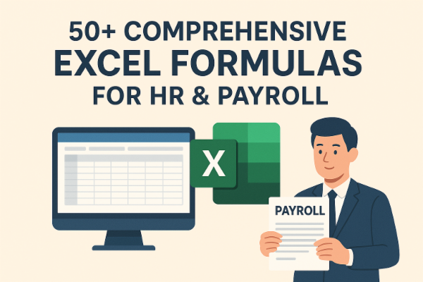 Comprehensive Excel Formulas for HR & Payroll cover