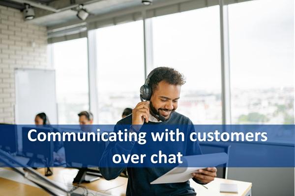 Communicating with customers over chat cover