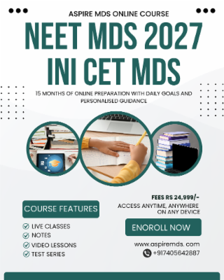 After Mds Course PLAN A - ONLINE COURSE NEET MDS 2027