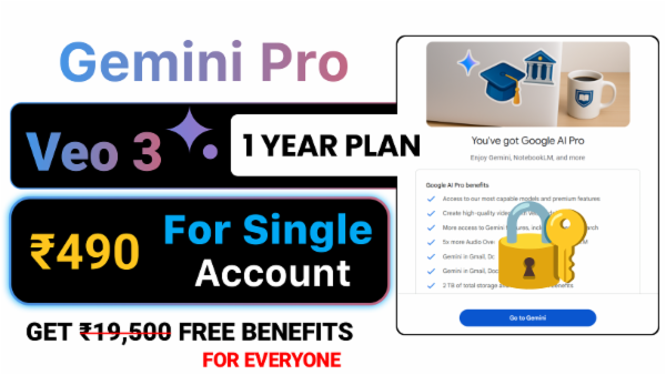 Gemini Ai 1 Year Student Subscription Verified Account 2025 cover
