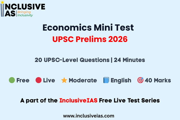 Economics Mini Test – UPSC Prelims 2026 cover