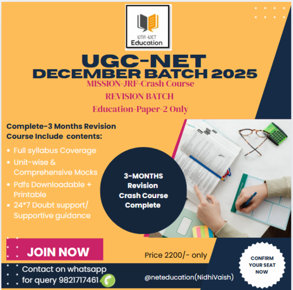UGC-NET DECEMBER 2025|| MISSION-JRF-3 MONTHS REVISION CRASH COURSE cover