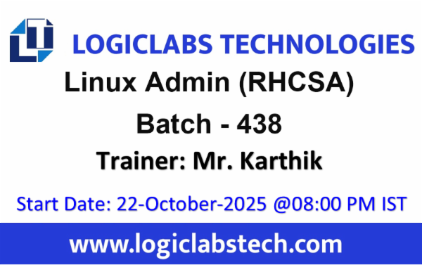 Linux Administrator (RHCSA) By Mr. Kartik-Batch -438 cover