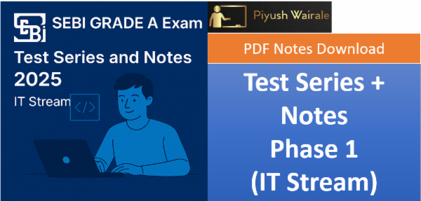 SEBI GRADE A Exam IT Officer Test Series and Notes 2025 | IT Stream cover