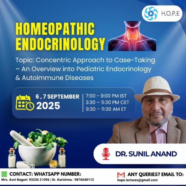 Homoeopathic Endocrinology by Dr. Sunil Anand cover